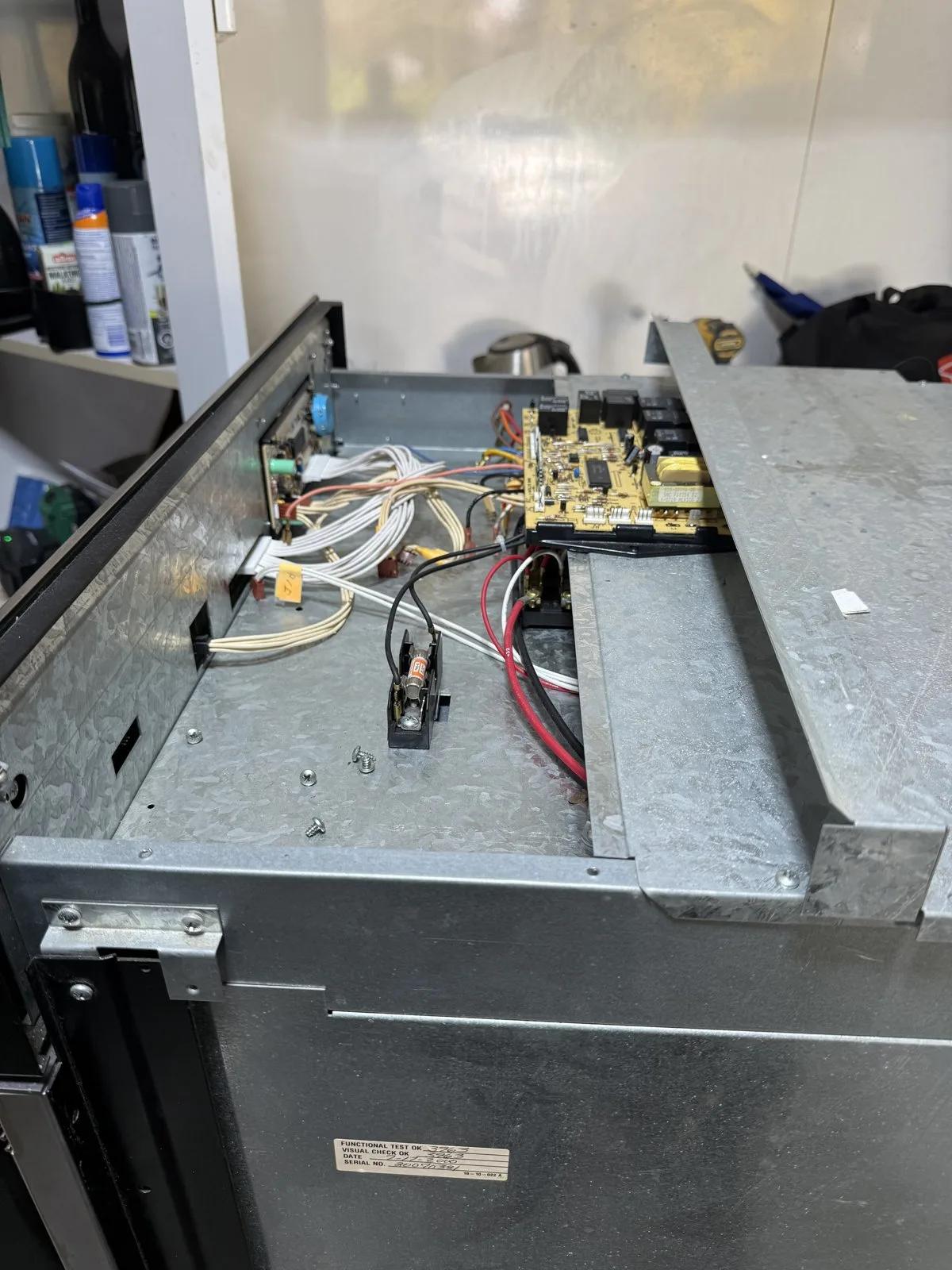 Oven control board wiring repair